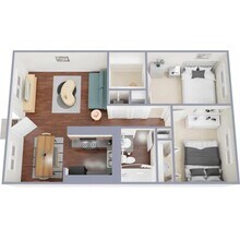 2x1 Classic 7722-11 floor plan